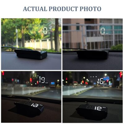 M1 White Windshield Projection Heads Up Display, Digital GPS Speedometer with Speed, Travel Direction Function, and Overspeed Alarm, Fatigue Driving Alarm， Suitable for All Vehicles - Image 5
