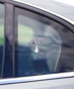 Car Stickers,3.25" x 2.2" 3D Cross Automotive Decal,Car Accessories Jesus Christian Metal Cross Cars Emblem,Self Adhesive Automotive Exterior Accessories,Applicable to All Vehicles (Sliver) - Image 5