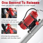Quick Release Fire Extinguisher Mount Bracket for Jeep Wrangler TJ JK JL JKU Polaris RZR Ranger Cam-Am X3 Universal- Aluminum Adjustable Roll Bar Fire Extinguisher Bracket - Image 2