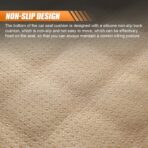 Car Seats Cover, Comfortable Linen Front Seat Cushion Pad with Storage Pocket, Breathable Anti-Slip Seat Protector, Four Seasons Universal Auto Interior Accessories for Car Truck SUV (Grey) - Image 4