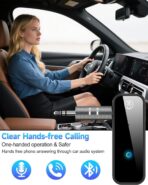 Bluetooth 5.4 Adapter 3.5mm Jack Aux Dongle, 2-in-1 Wireless Transmitter Receiver for Car,TV Audio,Headphones,Speakers,Projector. - Image 2