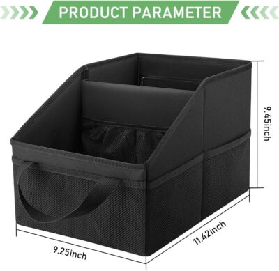 Car Seat Organizer, Car Organizer Backseat, Collapsible Small Auto Seat Storage with Handles and Mesh Pockets, for Front/Rear Consoles Back Seats Traveling - Image 2