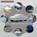 Kayme 6 Layers Truck Cover Waterproof All Weather - See Vehicle Size Chart - Heavy Duty Outdoor Pickup Cover Sun Uv Rain Protection, Universal Fit Most Extended Cab Long Bed, Length Up to 248 inch. - Image 4