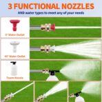 Electric Pressure Washer,Papasbox 1500W Cordless Pressure Washer with 2 * 2.0Ah Battery,Battery Pressure Wash Kit 16FT Hose, Power Cleaner for Patio Floor Fence Deck Indoor - Image 7