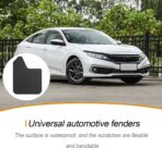 Carbon Fiber Car Mud Flaps Splash Guards, 4PCS Bendable & Flexible Vehicle Front & Rear Mudflaps Protection with Screws, Auto Exterior Flares Accessories, Universal Fit (Black) - Image 3