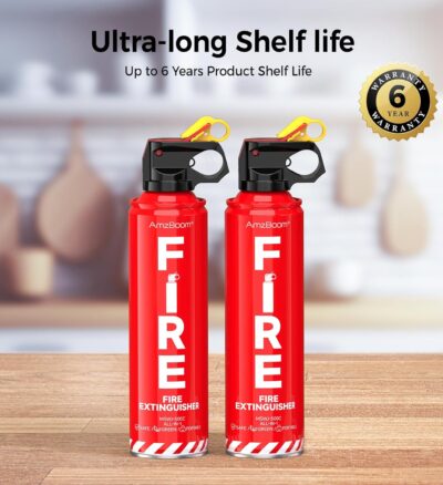 2-Pack Fire Extinguisher for Home, Kitchen, Car, and Grill with Mounting Bracket– Extinguishing Spray, Compact A, B, C, K – Eco-Friendly, Prevents Reignition. - Image 5