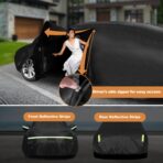 Car Covers for 1960-1980 Volkswagen Beetle Bug Sedan 2-Door, 210T All Weather Protection Custom-fit Beetle Bug Waterproof Car Cover, w/Zipper Door and Cotton Lining, Rainproof, Dustproof and UV Proof - Image 2