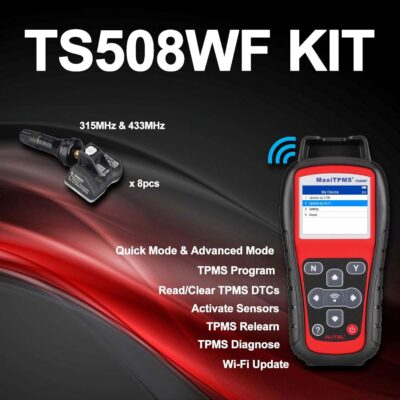 Autel MaxiTPMS TS508WF Kit TPMS Programming Tool, with 8pcs MX Sensors, 2026 Tire Sensor Programmer, TPMS Relearn/Reset, Activate/Read/Copy Sensors, Upgrade of TS508K/TS508/TS408/TS501/TS601 - Image 2