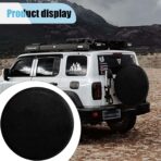 Spare Tire Cover, Universal Fit for Trailer, RV, SUV, Truck and Many Vehicle, Waterproof & Dust-Proof PVC Leather Tire Wheel Soft Cover, 25-27 Inch Weatherproof Tire Protector (14 inch) - Image 6