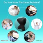 Car Neck Pillow for Driving Seat Car headrest Pillow/Gaming Chair Pillow with Adjustable Strap Removable Cover Ergonomic Design Neck Support Pillow for auto, Office Chair, Gaming Chair(Black) - Image 9