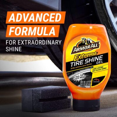 Armor All Extreme Tire Shine Gel by Armor All, Tire Shine for Restoring Color and Tire Protection, 18 Fl Oz - Image 5