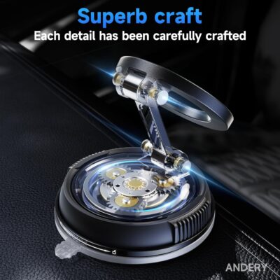 ANDERY Car Phone Holder for Magsafe [78+LBS Strongest Suction & 2400gf Magnetic] 360° Adjustable Car Phone Mount, Phone Holders for Your Car for iPhone 17-12 Pro Max Plus Air, Carbon Fiber - Image 7