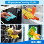 Microfiber Cleaning Cloth, 10 Pack Reusable Microfiber Towels for Cars Lint Free Cleaning Shop Towel Rags for Home Kitchen Automotive Bar Mechanic Restaurant Garage, 11.5"x 11.5", Multicolor - Image 7