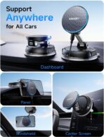 ANDERY Only for iPhone Magsafe Car Mount Charger [15W Wireless Faster Charging, 78+LBS Strongest Suction, 2400gf Strongest Magnetic] 360° Adjustable Car Phone Holder for iPHone 17-12 Pro Max Plus Air - Image 3