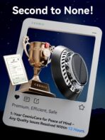 Ceeniu Solar Car Air Freshener F21, DIY Essential Oils, UFO Solar-Powered Auto Rotary Diffuser, Natural French Fragrance Cologne & Ocean, Two Oils, Aluminum Alloy, Dashboard Aromatherapy Freshener - Image 6