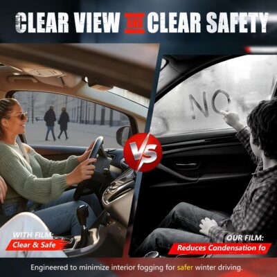 Vepagoo Ceramic Car Window Tint Film 5% VLT, 20" x20FT - Image 8