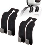 Car Purse Hook Purse Hook for Car Seats Headrest Car Seat Hooks,Heavy Duty Vehicle Organizer for Handbags, Groceries, Purses, Keep Car Tidy (Black, 2 Pack)