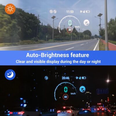 E6+ Motorcycle Helmet HUD, Head Up Display, Bluetooth,GPS, CarPlay, Android Auto, Mesh Intercom, Rearview Camera, Remote Control, Noise Reduction, RGB Lights, IP66 for All Helmets (E6+) - Image 7