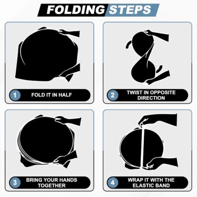 Tesla Windshield Sun Shade for Model 3 and Y - Size (56" x 36"), Premium 240T Reflective Sunshade, Heat Shield, UV Protection Foldable Front Window Sunshade with Storage Pouch Tesla Car Accessories - Image 5