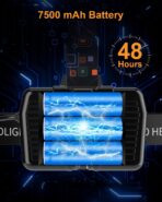 SKYFIRE Rechargeable Headlamp 3000 Lumens Motion Sensor, LED Super Bright Head lamp with 7500mAh Battery, Zoomable 13 Modes 90° Adjustable Waterproof Head Light for Running Cycling Camping Hiking - Image 6