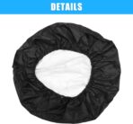 uxcell Universal 210D Polyester Spare Tire Cover for Jeep Trailer RV SUV Truck Wheel Fit Overall Wheel Diameter 16 Inch Black - Image 4