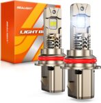 SEALIGHT 9007 LED Light Bulb, 50,000LM 1000% Brighter HB5 LED Bulbs, Real Mini Size 6500K Cool White IP68 Waterproof, Plug and Play, Pack of 2