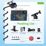 6.86" Wireless CarPlay Screen for Apple Carplay and Android Auto, Dual Dash Cam 2.5K Front 1080P Rear Recording, Voice Control, GPS Navigation, Mirror Link, Bluetooth, FM, AUX, Fits Most Cars - Image 7