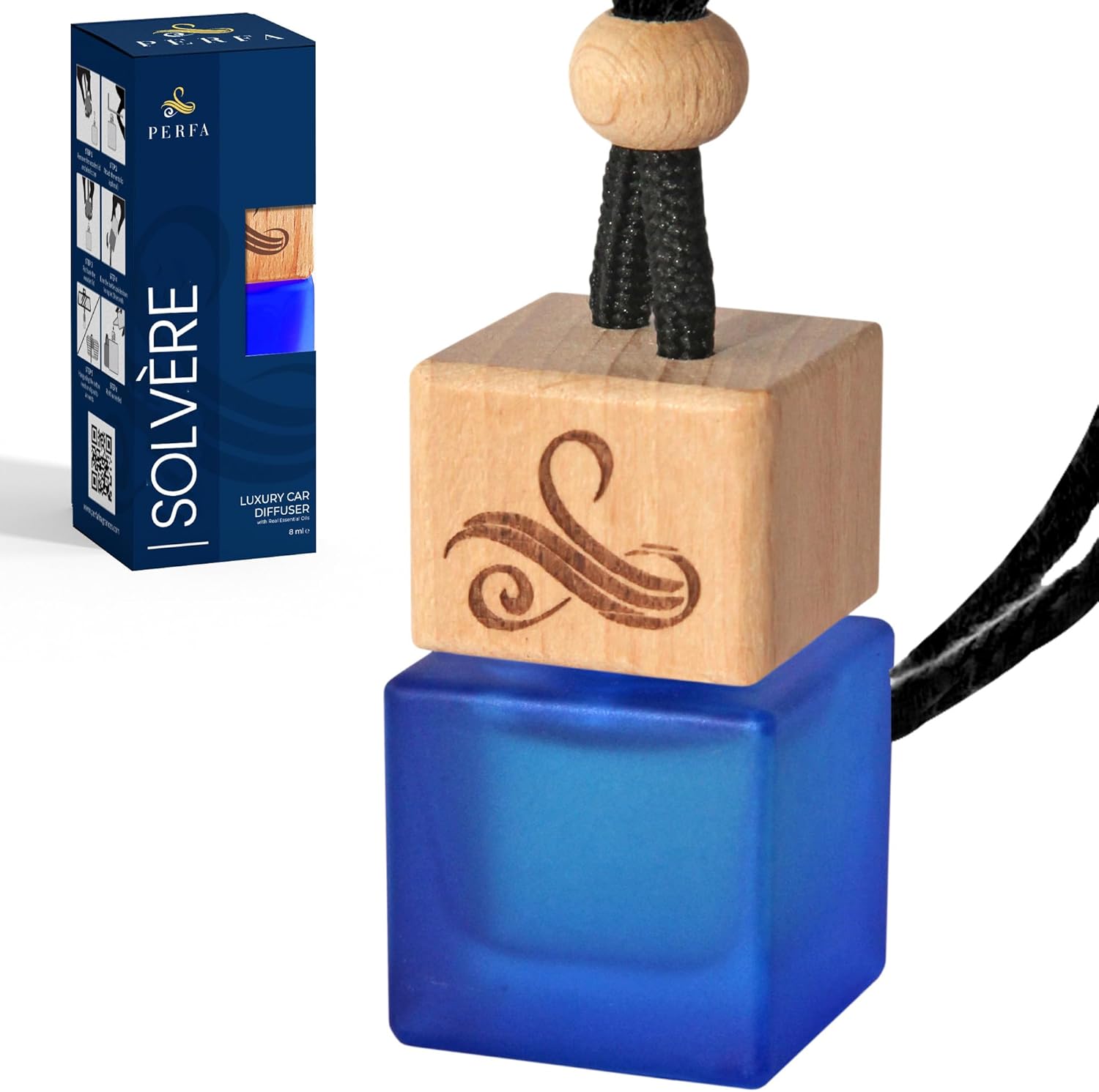 71TIXvIIfGL._AC_SL1500_.jpg Solvère Car Air Freshener for Men | Perfume Style Freshener with Solvère Fragrance | Strong Freshener with Odour Eliminating Technology with Vent Clip | Car Air Freshener by Perfa - Image 1