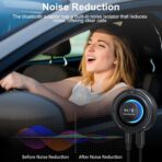 Bluetooth Car Adapter, AUX Bluetooth Adapter for Car/Home Stereo/Hands-Free Calls, Bluetooth Aux Adapter with 3 Ports USB Car Charger, Support Dual Connection/Mic/Noise Reduction Isolator - Image 8