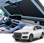 SINGARO 300T Universal Car Windshield Sun Shade, Foldable Reflective for Windshield & Window Shades with Overlapping Design, Car Interior Accessories (55" L x 26.7" W)