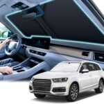 SINGARO 300T Universal Car Windshield Sun Shade, Foldable Reflective for Windshield & Window Shades with Overlapping Design, Car Interior Accessories (55" L x 26.7" W)