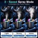 Smart Car Air Freshener Diffuser with Starry Sky Projection, 50ml Perfume Car Diffuser, 6 Months Long-Lasting Fragrance, RGB Music-Sync Lights, Intelligent Auto On/Off, 3 Modes, Ocean - Image 5