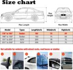 7 Layers Waterproof Heavy Duty Car Covers for Automobiles All Weather Season Anti-Hail UV Protection Snowproof Outdoor 10.5LBS Full Cover Universal Fit Sedan 178" to 185" - Image 6