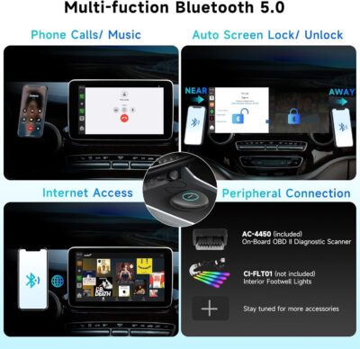 Wireless CarPlay Adapter, Magic AI Box with 4G LTE | GPS | Full Android OS, Wireless CarPlay Box Compatible with Wired Factory CarPlay & Android Auto, Support for YouTube/Netflix - Image 6