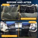 NUAN 300ml Car Coating Spray Kit, Nano Hydrophobic Ceramic Coating, Easy-to-Spray Auto Paint Protection, Includes Microfiber Cloth for Vehicle Shine & Protection - Image 6