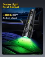 Mr.ego Handheld Car Vacuum Portable Cordless, 4-in-1 Mini Vacuum with 18500Pa Strong Suction, Desk Vacuum Cleaner and Air Duster with Green LED Light for Small Jobs, Car, Home, Keyboards (Black) - Image 3