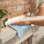 S&T INC. 150 Pack Microfiber Cleaning Cloth, Bulk Towels for Home, Reusable Microfiber Towels for Cars, Cleaning Rags, Light Blue, 11.5 Inches x 11.5 Inches, 150 Count - Image 8