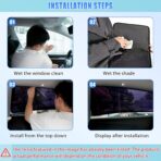 ZATOOTO Tesla Model Y Rear Car Window Shades | Bluish-Purple Static Cling Car Sun Shade | Enhanced Sun Filtering & Heat Reduction | Specific for Frameless Doors | Car Window Shade for Baby & Passenger - Image 8