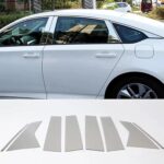 Car Accessories Fit for Honda Accord 10th Gen 2018-2022 Pillar Post Side Door Window Cover Trim Chrome Stainless Steel 8 PCS