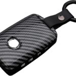 Key Fob Cover Case fit for Mazda 3 Hatchback, Mazda CX4 CX5 CX8 CX9 CX-30 6 WAZSKE11D01 ABS Carbon Fiber Pattern