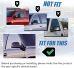 AUCERAMIC Chrome Mirror Cover Caps Fit 1999-2007 for Chevy Silverado Suburban Tahoe Avalanche 1999-2006 for GMC Sierra Yukon 2002-2006 for Cadillac Escalade (Stick-on Overlay) - Image 3