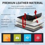 Fit Civic Car Seat Covers Compatible with Honda Civic 2022 2023 2024 2025 2026 Sport, Sport Touring, EX, EX-L, LX, Touring, Model-Full Coverage Breathable Leather (Full Set,Black) - Image 6