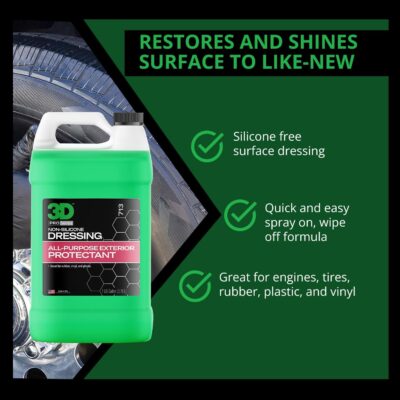 3D Non-Silicone Dressing - Body Shop Safe Dressing - Silicone-Free 1 Gallon - Image 3