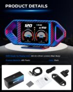 OBD2 HUD Head Up Display, Digital Speedometer Gauge for Car Truck SUV, Real-Time Speed/RPM/Fuel Economy Monitor, Plug & Play OBDII GPS HUD with RGB Light - Image 8