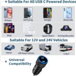 [Apple MFi Certified] iPhone 17 Car Charger, Linocell 90W USB C Car Charger Dual PD Power Cigarette Lighter Adapter with 2Pack Type C Braided Cable for iPhone 17/17 Pro Max/16/15/Galaxy S26/S25/Pixel - Image 7