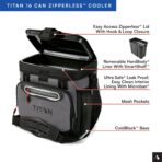 Titan by Arctic Zone Deep Freeze Cooler - Zipperless Hardbody Cooler - Deep Freeze Insulation, HardBody Liner, and SmartShelf - Image 3