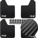 XUKEY 4pcs Black Universal Mudflaps for Car Pickup SUV Van Truck Front Rear Mud Flaps Splash Guards Fender Flares Mudguards with Hardware