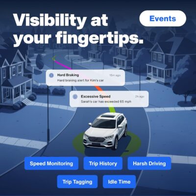 Bouncie GPS Tracker for Vehicles with Real-Time Location, Route History, Speed Monitoring, Geo-Fence & Accident Notifications - for Fleets & Family - Cancel Anytime - Image 3