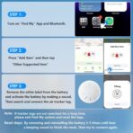 Tracker Device for Vehicles,Mini Hidden Car Tracker with Magnetic Case,No Monthly Fee Real Time GPS Car Tracker Works with Apple Find My (iOS Only) (Black,1PCS) - Image 8