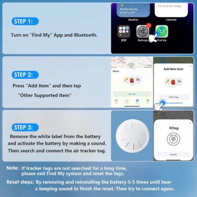 Tracker Device for Vehicles,Mini Hidden Car Tracker with Magnetic Case,No Monthly Fee Real Time GPS Car Tracker Works with Apple Find My (iOS Only) (Black,1PCS) - Image 8